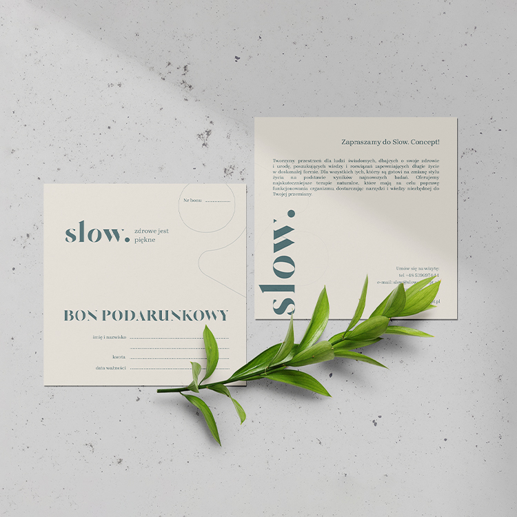 Bon podarunkowy Slow